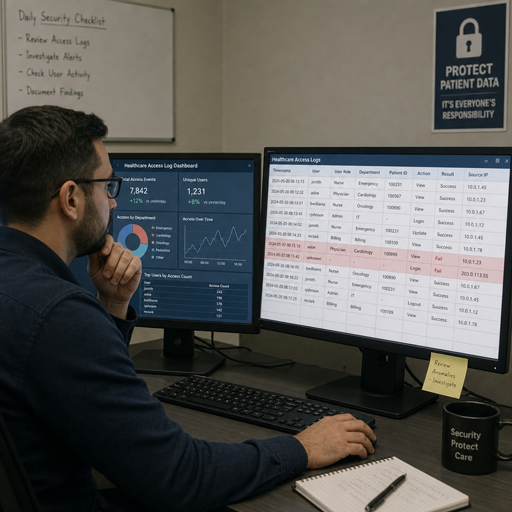 HIPAA compliance log management
